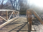 дървен градински мост по поръчка