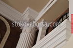 колони от бетон в Дорийски, Коринтски и Йонийски стил